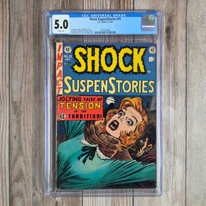 Shock SuspenStories #15 CGC 5.0 WP Jack Kamen Cover Pre-Code Horror (Cert 0008)