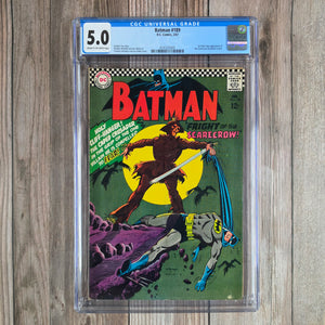 Batman #189 CGC 5.0 1st Silver Age Appearance of the Scarecrow (Cert 5001)