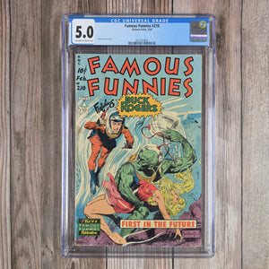 Famous Funnies #210 CGC 5.0 Buck Rogers Frank Frazetta Cover (Cert 0001)