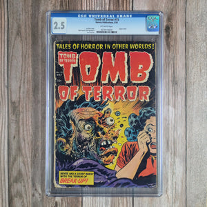 Tomb of Terror #15 CGC 2.5 One of Nine Comics Banned by Congress, Classic Horror Cover by Lee Elias (Cert 6030)