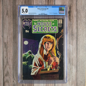 House of Secrets #92 CGC 5.0 ICONIC Cover art by Bernie Wrightson, 1st Appearance & Death of the Clock Maker (Cert 2004)