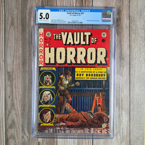 Vault of Horror #31 CGC 5.0 Ray Bradbury Photo & Biography Johnny Craig Cover (Cert 4017)