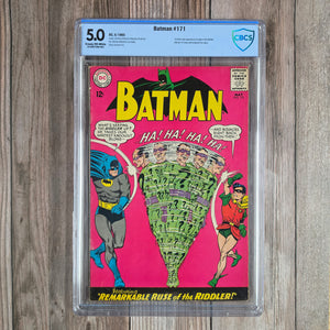 Batman #171 CBCS 5.0 1st Silver Age Appearance & Origin of the Riddler (Cert 002)