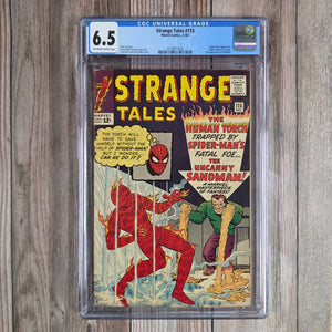 Strange Tales #115 CGC 6.5 Origin of Doctor Strange, Origin of Baron Mordo, 1st Mention of Dormammu 2nd appearance of Sandman(Cert 1020)