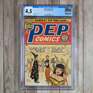 Pep Comics #79 CGC 4.5 Bob Montana Archie Cover Classic Golden Age Archie humor comic (Cert 1005)