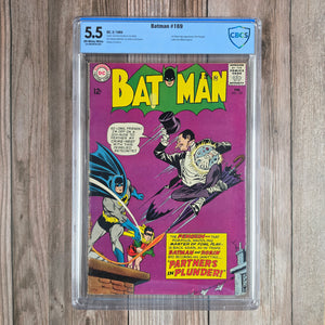Batman #169 CBCS 5.5 2nd Silver Age Appearance of the Penguin Letter from Mike Friedrich (Cert 001) *