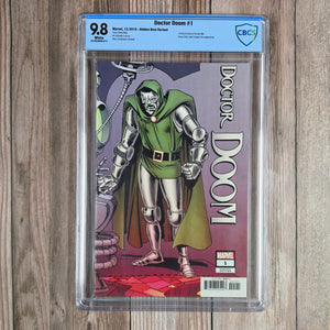 Doctor Doom #1 CBCS 9.8 WP 1:100 Steve Ditko Hidden Gem Variant, 1st Doctor Doom Solo Ongoing Series (Cert 014)