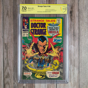Strange Tales #156 CBCS 7.0 Witnessed Signature of Jim Steranko 1st Appearance of Zom (Cert 001)