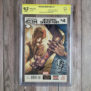 Amazing Spider-Man #4 CBCS 9.2 WP Verified Signatures by Dan Slott & Humberto Ramos 1st Appearance & Origin of Cindy Moon as Silk (Cert 002)