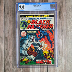 Jungle Action #5 CGC 9.8 WP Black Panther stories begin in Jungle Action title (cert 0013) *Trade Avail.