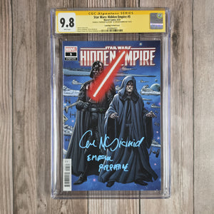 Star Wars: Hidden Empire #5 CGC 9.8 Cummings Variant Cover, SS Ian Mcdiarmid, Finale to Crimson Dawn trilogy (cert 0003)