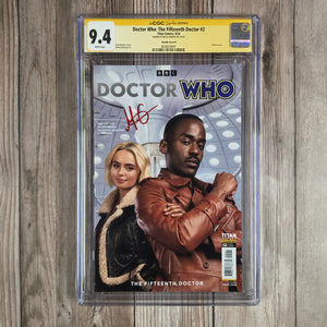 Doctor Who: The Fifteenth Doctor #2 CGC 9.4 Variant Cover B, SS Millie Gibson, Photo Cover, (cert 8001)