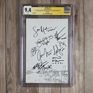 Firefly #27 CGC 9.4 1:10 SS Morena Baccarin, Nathan Fillion, Adam Baldwin, ext, "Virgin" Cover