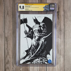Absolute Batman #1 CGC 9.8 1:100 Lee Sketch cover, SS Nick Dragotta, Scott Snyder, Premiere issue of an ongoing series in the Absolute Universe, a dimension built on Darkseid energy (cert 7006)