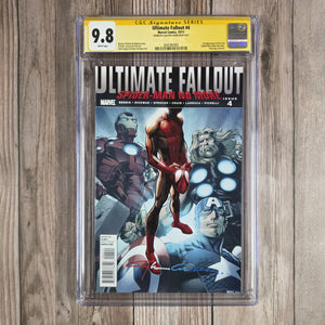 Ultimate Fallout #4 CGC 98 SS Clayton Crain, 1st appearance of Miles Morales, Spider-Man from an alternate reality (cert 7001)