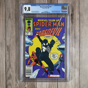 Marvel Team-Up #141 CGC 9.8 WP Newsstand Edition, 2nd appearance of Spider-Man's black costume, tied with Spectacular Spider-Man #90 (cert 8010)