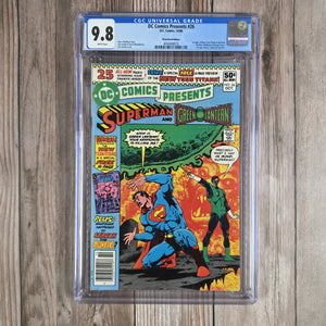 DC Comics Presents #26 CGC 9.8 WP Newsstand Edition, 1st team appearance of the new Teen Titans: Robin, Wonder Girl, Kid Flash, Cyborg, Raven, Beast Boy, Starfire (cert 8010)