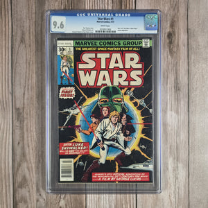 Star Wars #1 CGC 9.6 WP 1st Appearance of Darth Vader, Luke Skywalker, Princess Leia, C-3PO and R2-D2 (Cert 1002)
