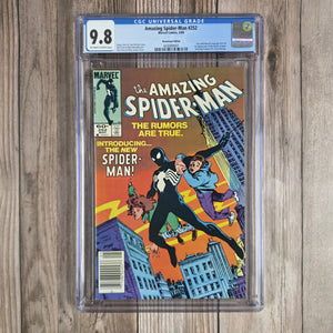 Amazing Spider-Man #252 CGC 9.8 Newsstand Edition, 1st appearance of Spider-Man's black costume (cert 4001)
