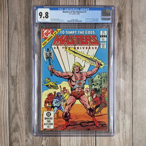 Masters of the Universe #1  CGC 9.8 WP Three-issue limited series published by DC (cert 0006)