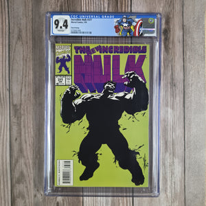 Incredible Hulk #377 CGC 9.4 Third Printing, 1st appearance of the Professor Hulk personality (grey/green composite) (cert 1006)