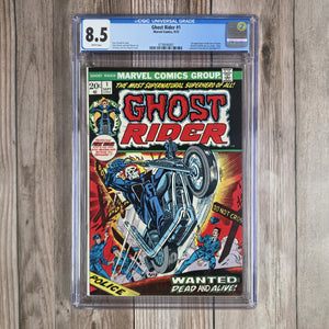 Ghost Rider #1 CGC 8.5 WP First solo titled series featuring Ghost Rider (cert 6007)