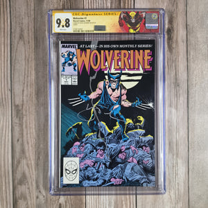 Wolverine #1 CGC 9.8 WP SS Hugh Jackman, Premiere issue of Wolverine's first ongoing solo series (cert 0001)