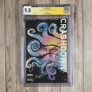 Crashdown #1 CGC 9.8 Variant Cover L 1:200, SS Tom Garcia, Ryan Sargent, Humanity’s struggle to survive on a new, hostile planet (cert 8003)