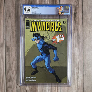 Invincible #51 CGC 9.6 Second Printing, Introduction of the blue Invincible suit (cert 7009)