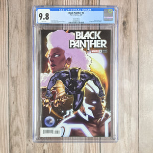 Black Panther #3 CGC 9.8 Variant Edition 1:25, 1st appearance of Tosin Oduye a young man powered by Vibranium tattoos (cert 7022)
