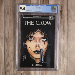 The Crow #1 CGC 9.4 WP 2nd appearance of the Crow (cert 0002)