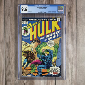 Incredible Hulk #182 CGC 9.6 WP 2nd appearance of Wolverine (cert 6005)