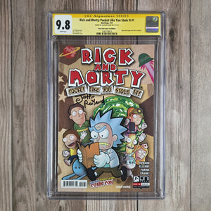Rick and Morty: Pocket Like You Stole It #1 CGC 9.8 NYCC Edition, SS Justin Rolland, Variant cover art by John Allison presented by Nerd Block (cert 8013)