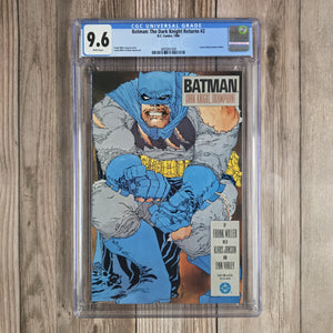 Batman: The Dark Knight Returns #2 CGC 9.6 WP 1st full team appearance of The Mutants and the Mutant Leader, a futuristic street gang (cert 1004)
