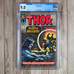 Thor #134 CGC 9.0 1st appearance of the High Evolutionary, a geneticist obsessed with evolutionary experimentation (cert 2003)