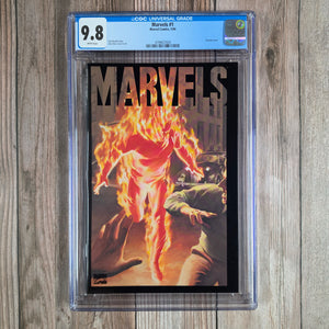 Marvels #1 CGC 9.8 Four-issue limited series that retells classic Marvel stories and origins from a realistic perspective of a photojournalist (cert 7020)