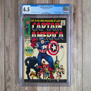 Captain America #100 CGC 6.5 First solo-titled Captain America series in the Silver Age beginning with issue #100 (cert 6004)