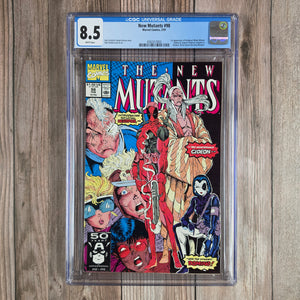 New Mutants #98 CGC 8.5 WP 1st appearance of Deadpool, a subject of the Weapon X program (cert 7003)