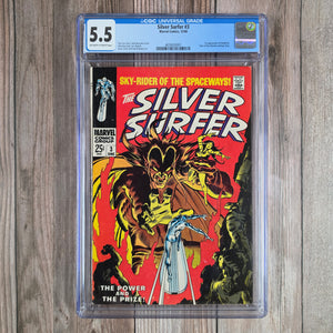 Silver Surfer #3 CGC 5.5 1st appearance of Mephisto; 1st cover appearance of Shalla-Bal (Cert 6001)