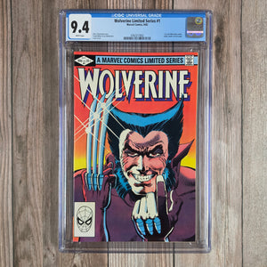 Wolverine Limited Series #1 CGC 9.4 WP First solo Wolverine title (cert 7002)