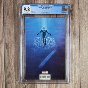 Silver Surfer Rebirth #1 CGC 9.8 Maleev Variant Cover A 1:50, Five-issue limited series that teams-up Silver Surfer and Thanos (cert 4024)