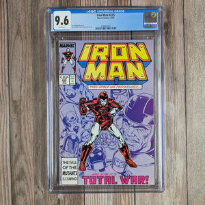 Iron Man #225 CGC 9.6 WP Part one of the Armor Wars story arc that runs through #231 (cert 4021)