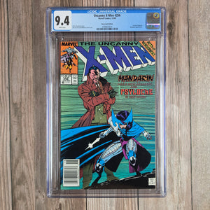 Uncanny X-Men #256 CGC 9.4 WP Newsstand Edition, Debut of classic Psylocke costume (cert 4014)