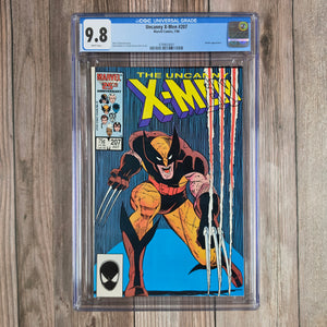 Uncanny X-Men #207 CGC 9.8 WP Cover art by John Romita Jr. (cert 4001)