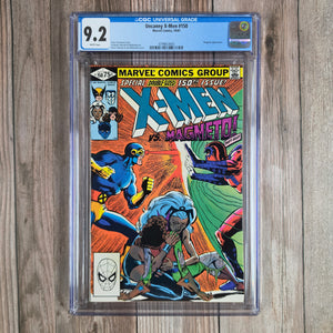 Uncanny X-Men #150 CGC 9.2 WP Cover art by Dave Cockrum and Joe Rubenstein, Special double-sized 150th issue, Origin of Magneto (Cert 4003)
