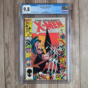 Uncanny X-Men #211 CGC 9.8 WP 1st full team appearance of the Marauders: Arclight, Riptide, Vertigo, Harpoon, Scalphunter AKA John Greycrow, Scrambler (cert 4008)