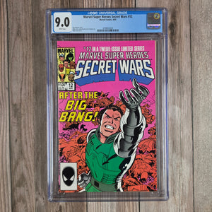 Marvel Super Heroes Secret Wars #12 CGC 9.0 WP Final issue of series (cert 3020)