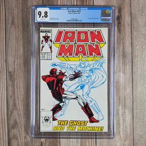 Iron Man #219 CGC 9.8 WP 1st appearance of Ghost, an engineer who developed and integrated himself into a cloaking technology (cert 3010)
