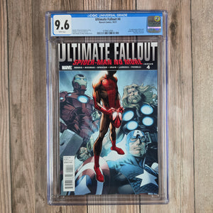 Ultimate Fallout #4 CGC 9.6 1st appearance of Miles Morales, Spider-Man from an alternate reality (cert 3006)