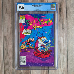 Ren and Stimpy Show #1 CGC 9.6 based on the animated tv series (cert 0008)